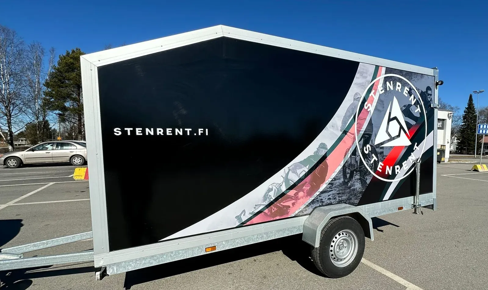 Stenrent box trailer for rent – trailer rental in Sievi